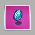 "Dropped Diamond" Art Print